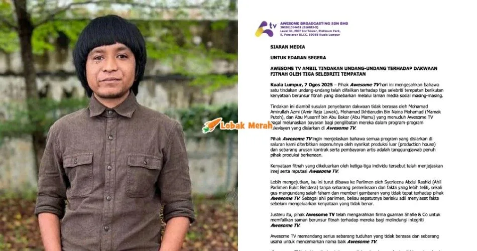 “Menjejaskan reputasi” – Awesome TV Fail Saman Terhadap Amir Raja Lawak, Mamak Puteh dan Abu Mamu