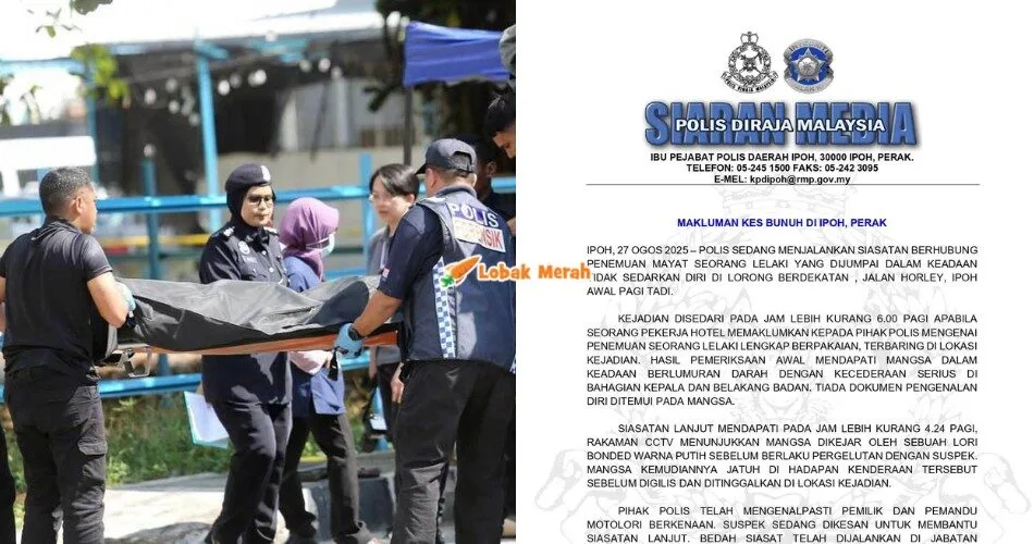 Bun*h ‘Mak Nyah’ Dengan Gil*s Guna Lori, Suspek Berjaya Ditahan Polis