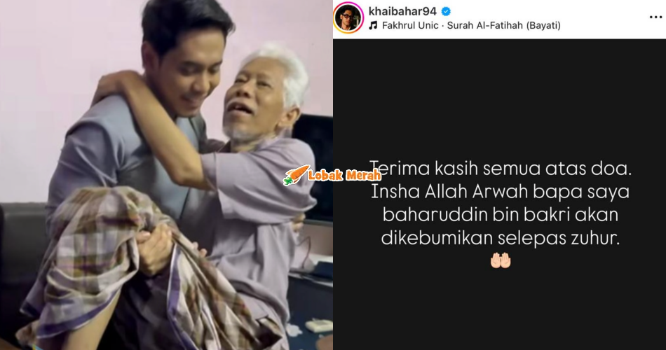 Bapa Khai Bahar Meninggal Dunia, Akan Dikebumi Tengah Hari Ini