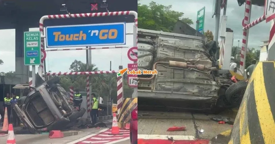 Polis Temui Dadah Dalam Kenderaan Kemalangan Di Plaza Tol