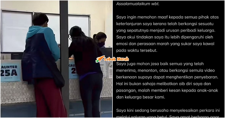 “Saya mohon hentikan penyebaran, ini aib keluarga saya” – Isteri Lelaki Viral Di Klinik Kesihatan