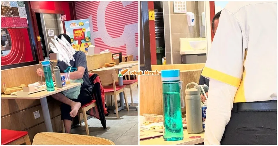 “Staff tegur, cakap elok, dia marah” – Lelaki Selamba Bawa Masuk & Tuang Bir Dalam Gelas Di Restoran Halal