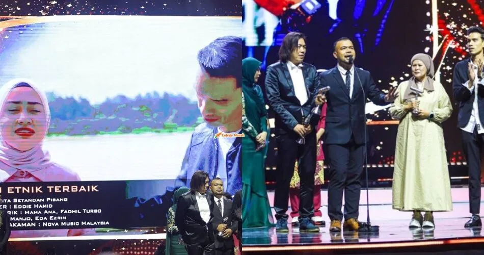 Cinta Setandan Pisang Nyanyian Eda Ezrin & Din Manjo Menang Kategori Lagu Etnik Kreatif Di AIM24