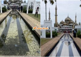 masjid kristal bersih selepas viral