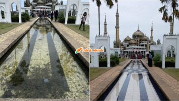 masjid kristal bersih selepas viral