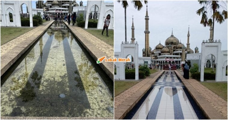 masjid kristal bersih selepas viral