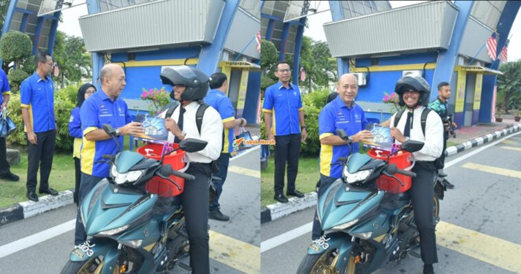 pelajar unimap daftar universiti tunggang motosikal
