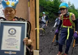 pendaki paling tua gunung fuji dapat pengiktirafan rekod dunia