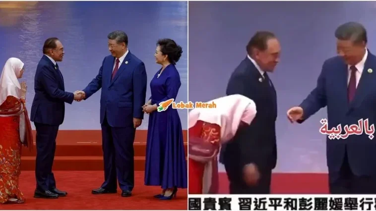 wan azizah elak bersalaman dengan presiden china