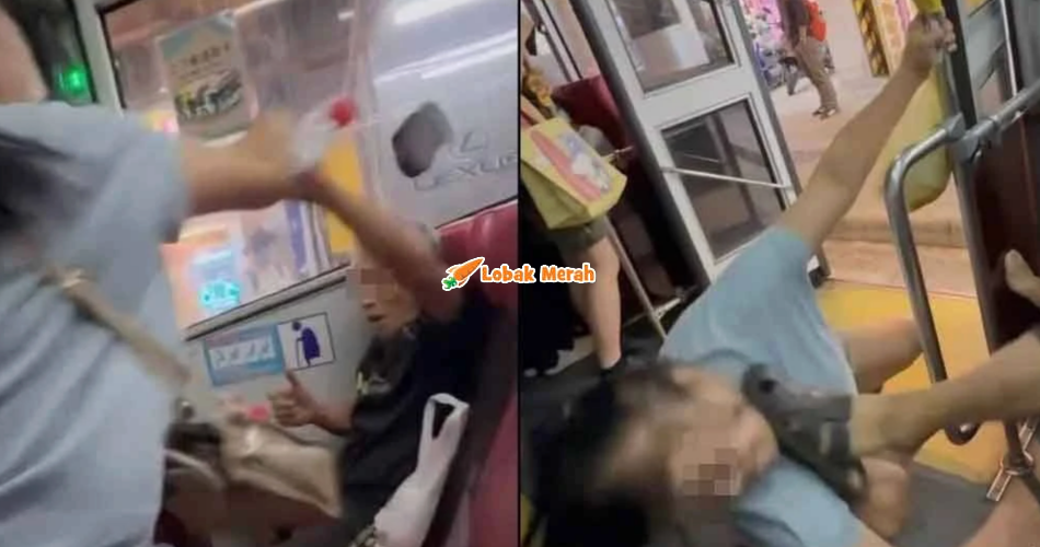 Wanita Pukul Warga Emas Dengan Selipar, Rebut Tempat Duduk Dalam Bas