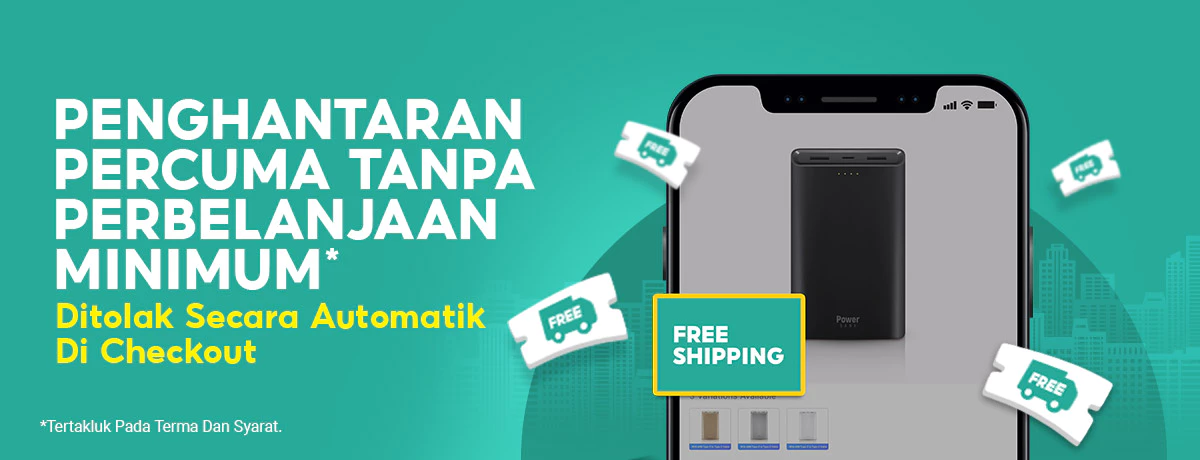 Free shipping with no minimum spend BM