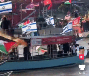 bendera israel dikibar hanyalah untuk gimik
