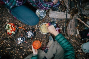chef hiking