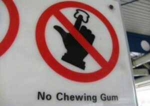 chewing gum holidify