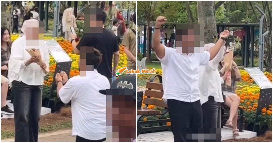“Be a man, jumpa wali dia” – Video Tular Lamaran ‘Ala Barat’ Lelaki Buat Netizen Kurang Senang