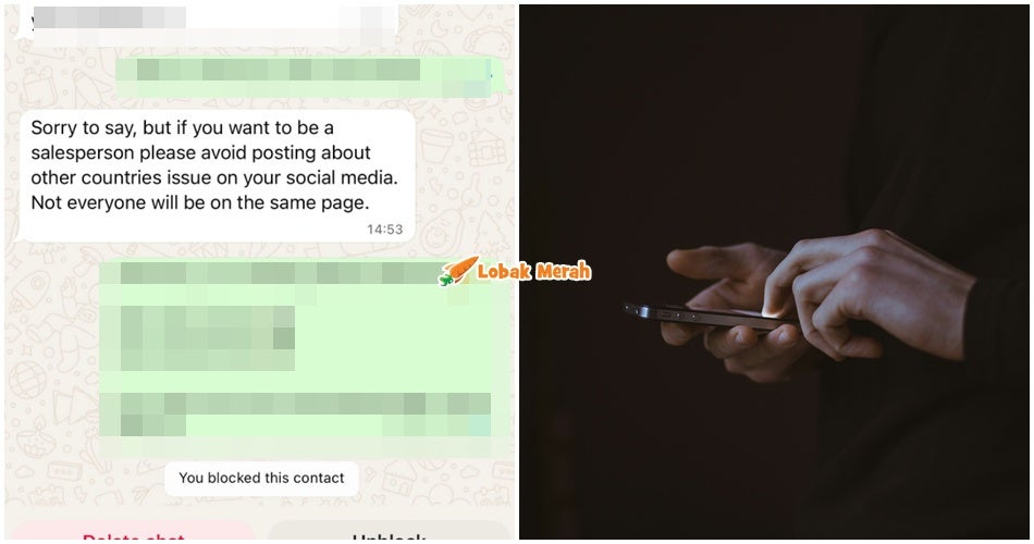 “Kalau nak jadi salesperson, elak post pasal negara orang” – Ejen Hartanah Ditegur Pelanggan Sebab Lantang Pasal Isu P*lestin