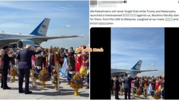 komen warga palestin sambutan meriah trump malaysia