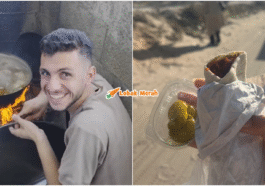 makan ayam dan shawarma palestin