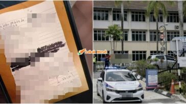 nota tulisan tangan suspek tikam pelajar