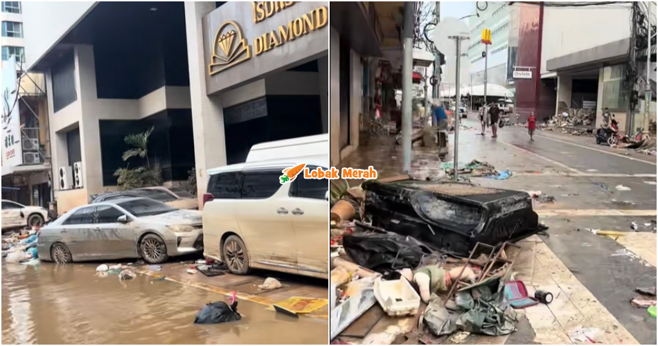 “Banyak plate nombor Malaysia” – Netizen Luah Rasa Simpati Lihat Keadaan Hatyai Selepas Banjir