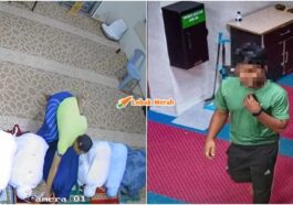 curi beg jemaah di masjid