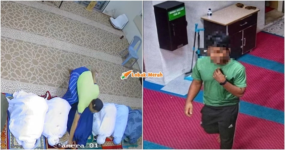 Lelaki Curi 2 Beg Jemaah Sedang Solat Diberkas, Rupanya Bukan Satu Masjid Yang Kena