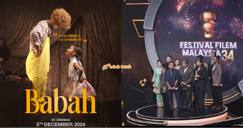 ⁠Filem Babah Bolot 6 Anugerah, Turut Dinobat Filem Terbaik Di Festival Filem Malaysia 34