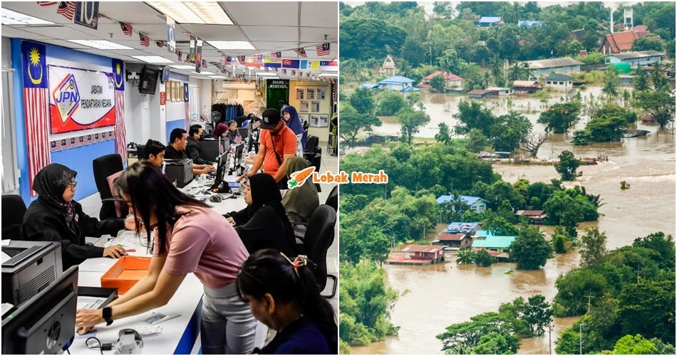 Gantian Dokumen Pengenalan Diri Percuma untuk Mangsa Banjir oleh JPN