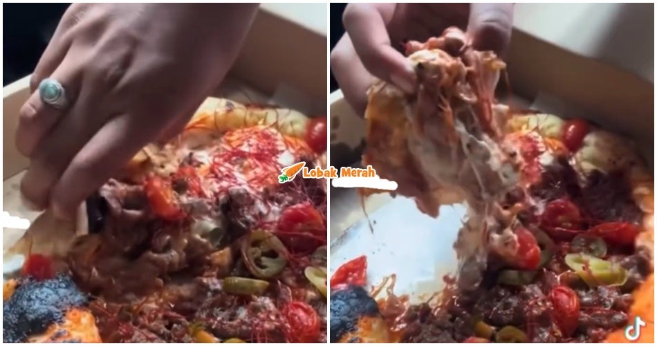 “Daging tak masak, liat” – Pelanggan Tayang Beli Pizza Viral ‘Soggy’ Buat Ramai Jadi Kembang Tekak