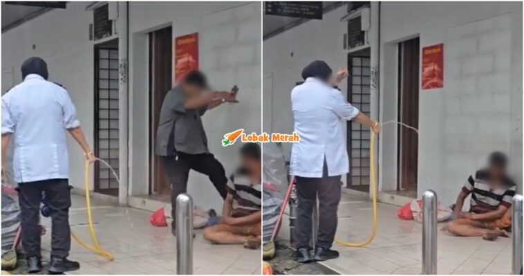 gelandangan ditendang ambank