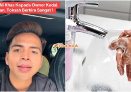 kedai makan campur air sabun basuh tangan