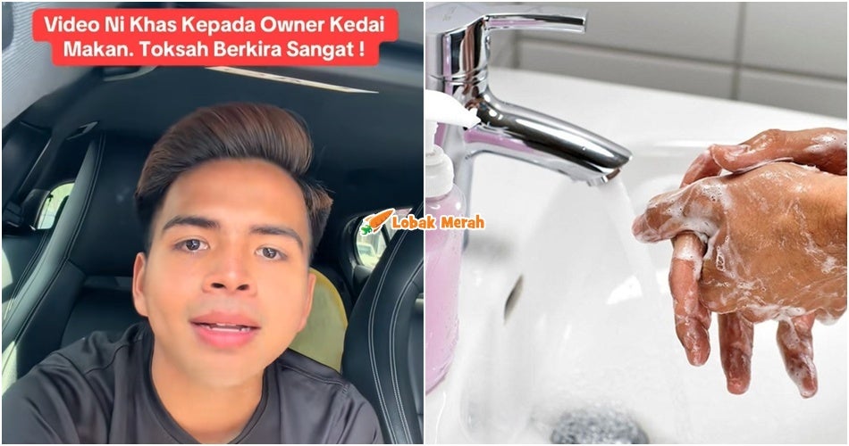 “Toksah berkira sangat!” – Pempengaruh Tegur Peniaga Kedai Makan Campur Air Dalam Sabun Basuh Tangan