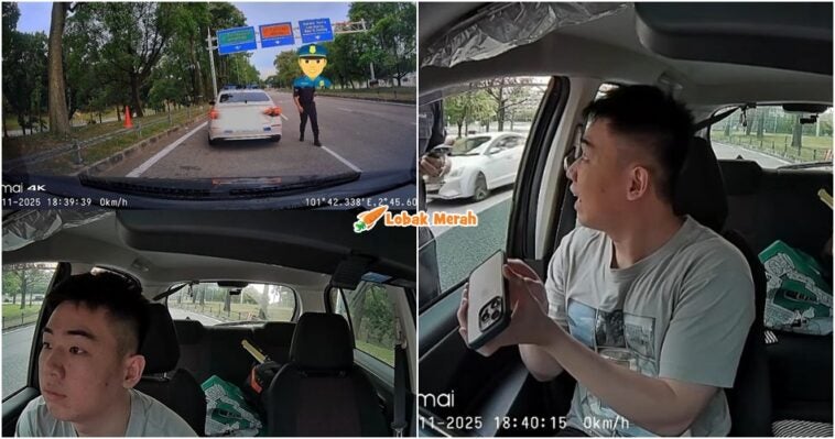 lelaki minta pengecas telefon anggota polis