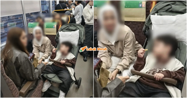 stroller dalam train jepun