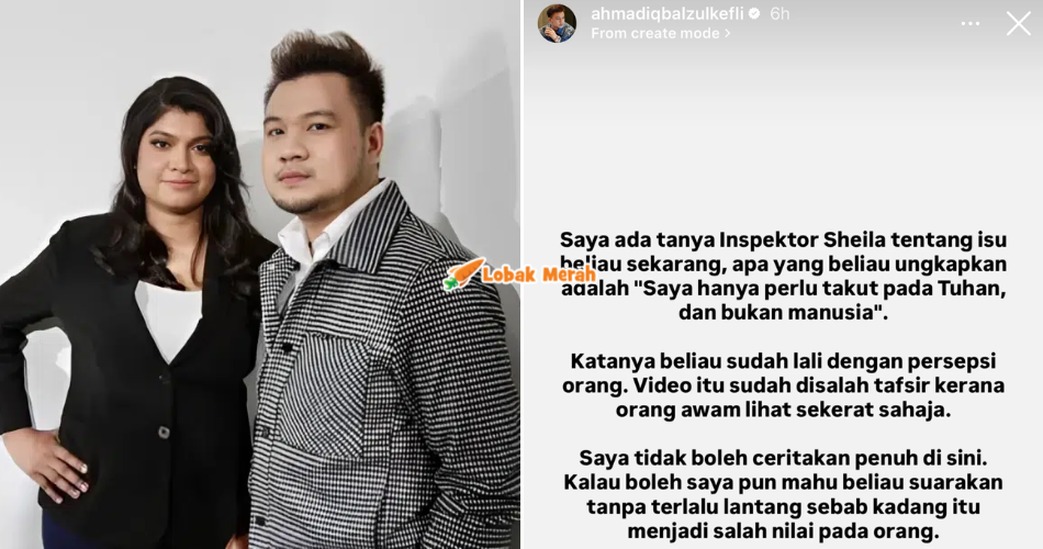 “Saya gelisah memikirkan dia..” – Iqbal Zulkefli Gambarkan Inspektor Sheila Sebagai Sopan & Baik Hati
