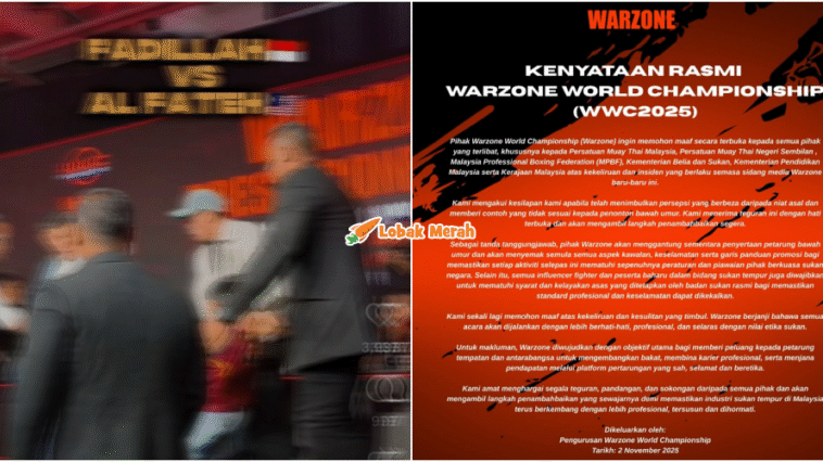 wwc buat permohonan maaf