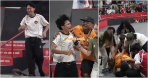 atlet skateborad indonesia dipeluk jurulatih malaysia