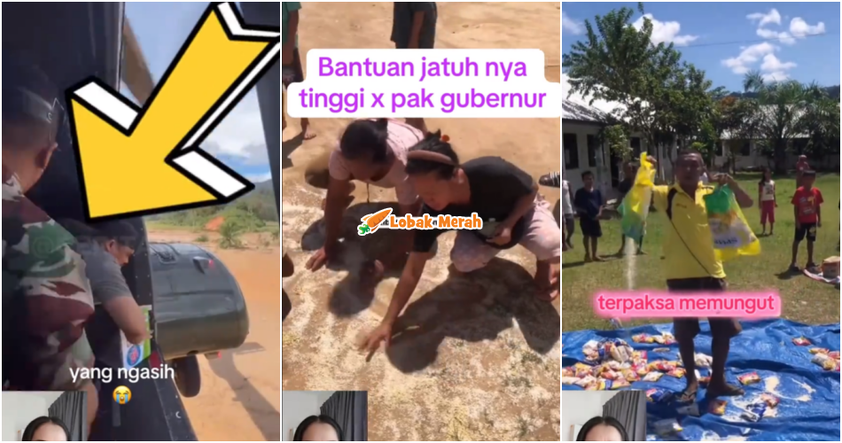 Bantuan Dilempar Dari Helikopter, TikToker Indonesia Luah Rasa Kecewa