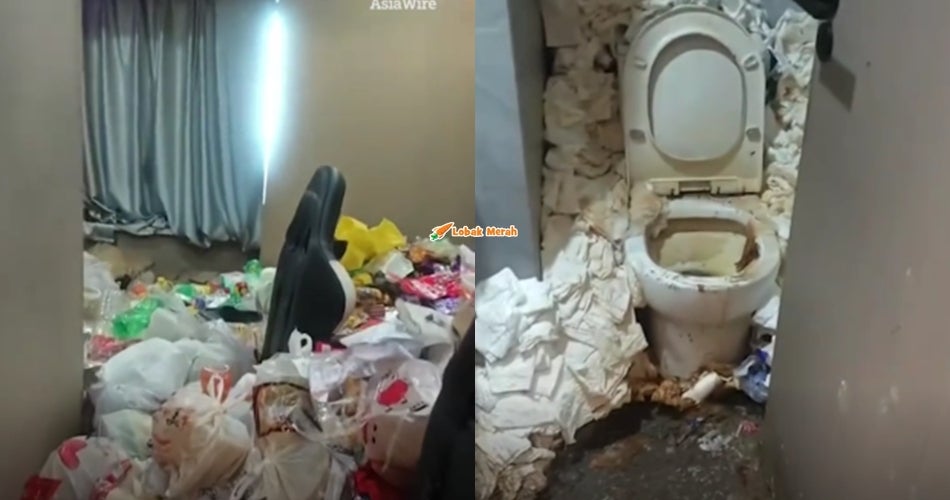 “Tetamu hotel dari ner*ka’- Tular Bilik Hotel Ditinggalkan Dalam Keadaan Timbunan Sampah