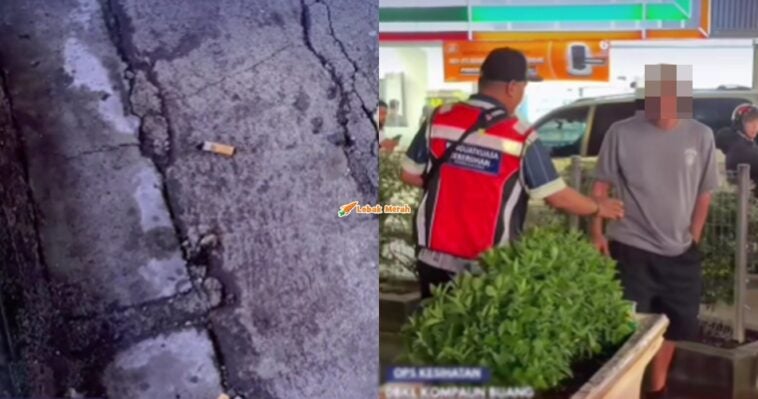 buang puntung rokok di tempat awam