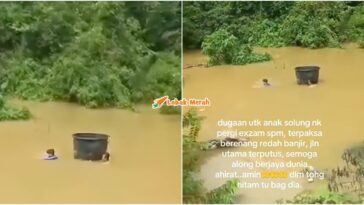 calon spm redah banjir jawab peperiksaan