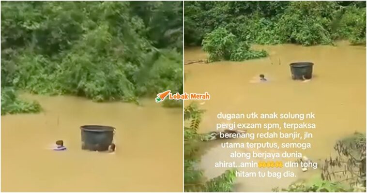 calon spm redah banjir jawab peperiksaan