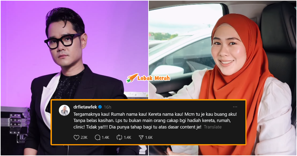 “Tergamaknya kau!”- Dr Fie Dakwa Pemberian Harta & Klinik Oleh Bekas Suami Hanya Sekadar ‘Content’