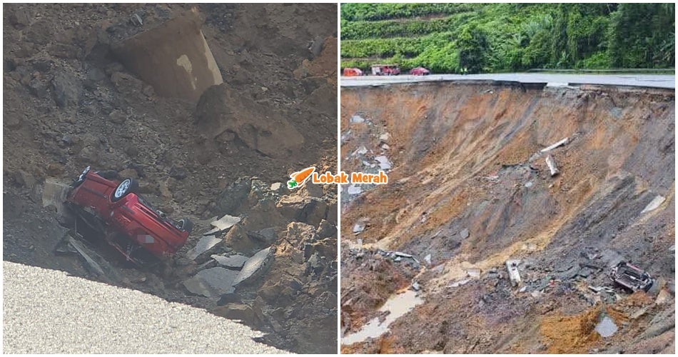 Gagal Elak Tanah Runtuh, Kereta Terjunam Ke Dalam Gaung Di Gua Musang