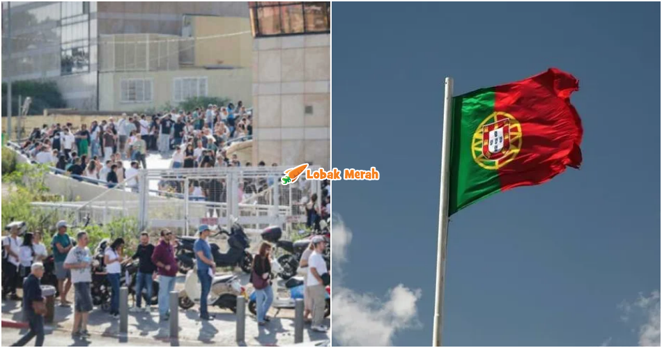 Ribuan Rakyat Israel Sanggup Berpanas Sejak Awal Pagi, Gara-gara Nak Mohon Jadi Warganegara Portugal