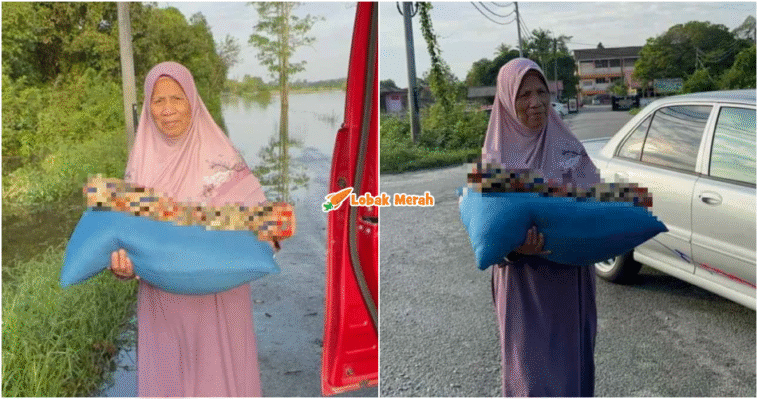 nenek pangku jenazah cucu