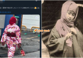 pakai hijab dengan kimono