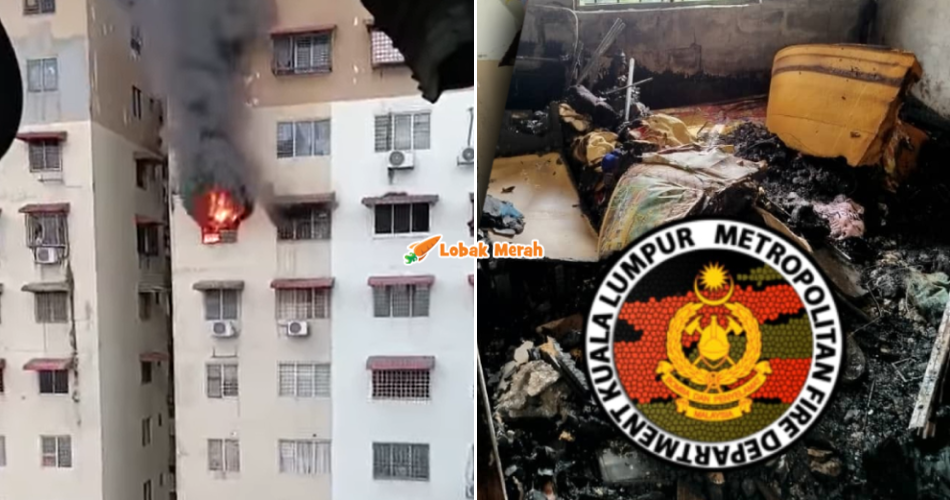 PPR Terbakar, Dua Beranak Ditemui Ma*t Dalam Tandas