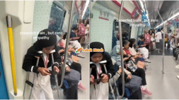 tak beri tempat duduk dalam MRT