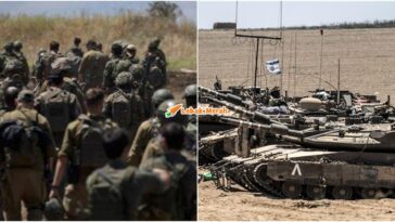 tentera israel angkat kaki